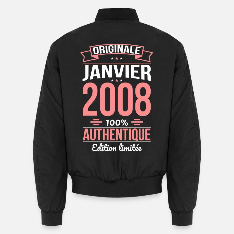 Anniversaire 18 ans - Originale - Janvier 2008 Bomber unisexe