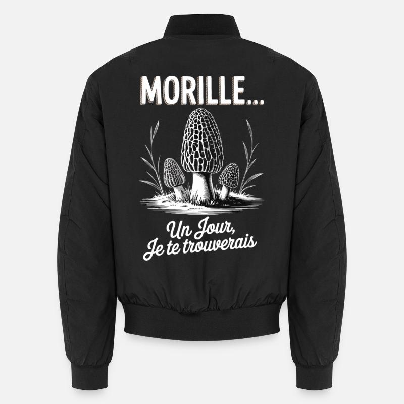 Morels Hunter Eines Tages werde ich dich finden Unisex Bomberjacke