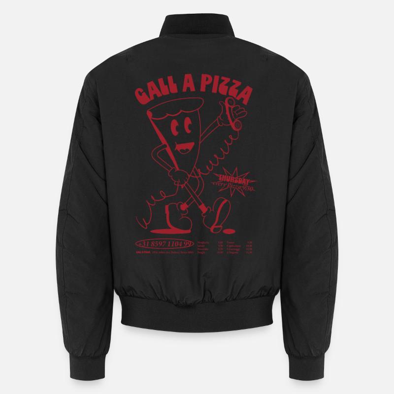 Call A Pizza - Unisex Bomberjacke - Schwarz