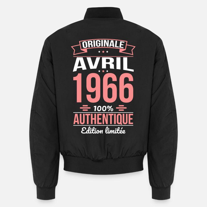 Anniversaire 60 ans - Originale - Avril 1966 Bomber unisexe