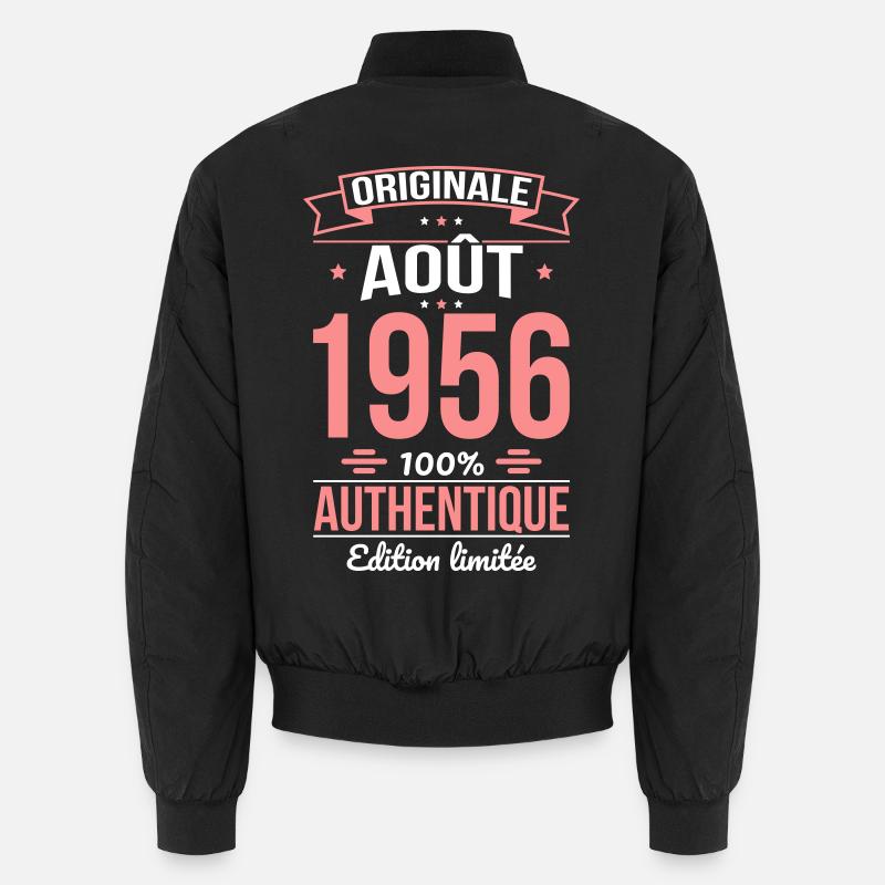 Anniversaire 70 ans - Originale - Août 1956 Bomber unisexe