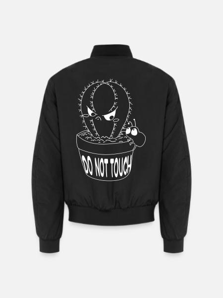 Kaktusfreund Nicht Anfassen - Unisex Bomberjacke - Schwarz