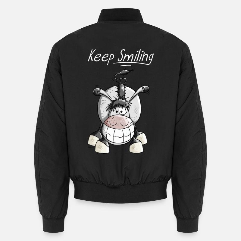 Keep Smiling Âne Bomber unisexe