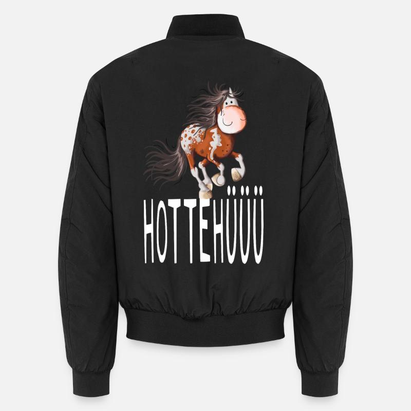 Hottehüüü Pferdchen - Reiter - Pferd - Comic Unisex Bomberjacke