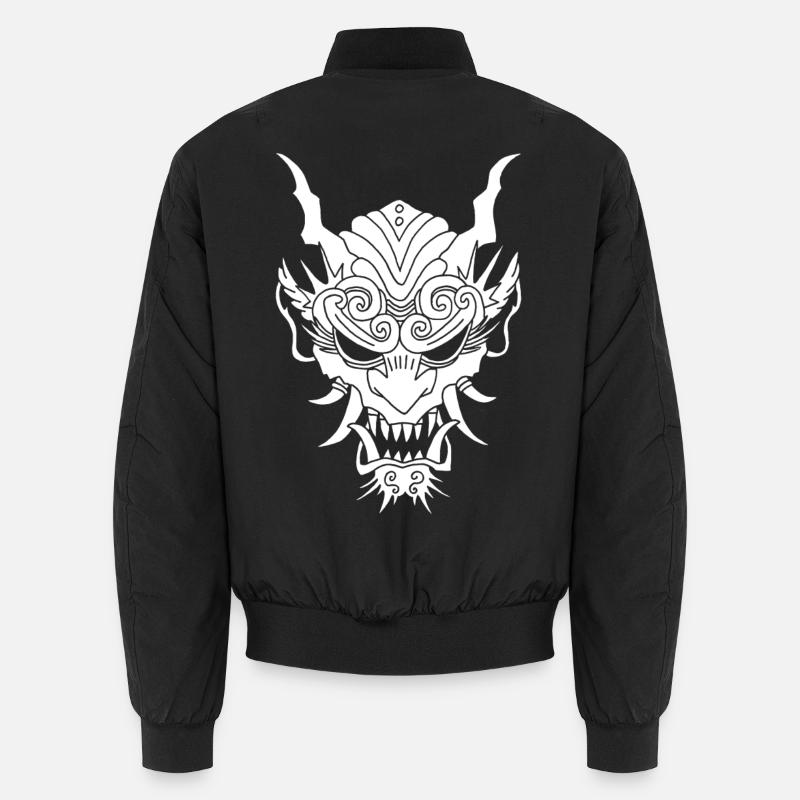 white gothic demon Unisex Bomber Jacket