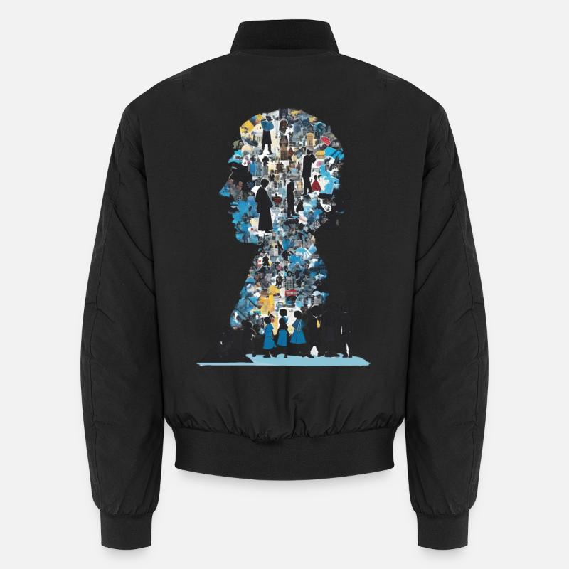Le puzzle humain Bomber unisexe