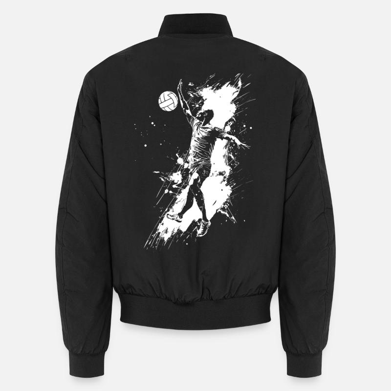 Volleyball player - Unisex Bomber Jacket - black