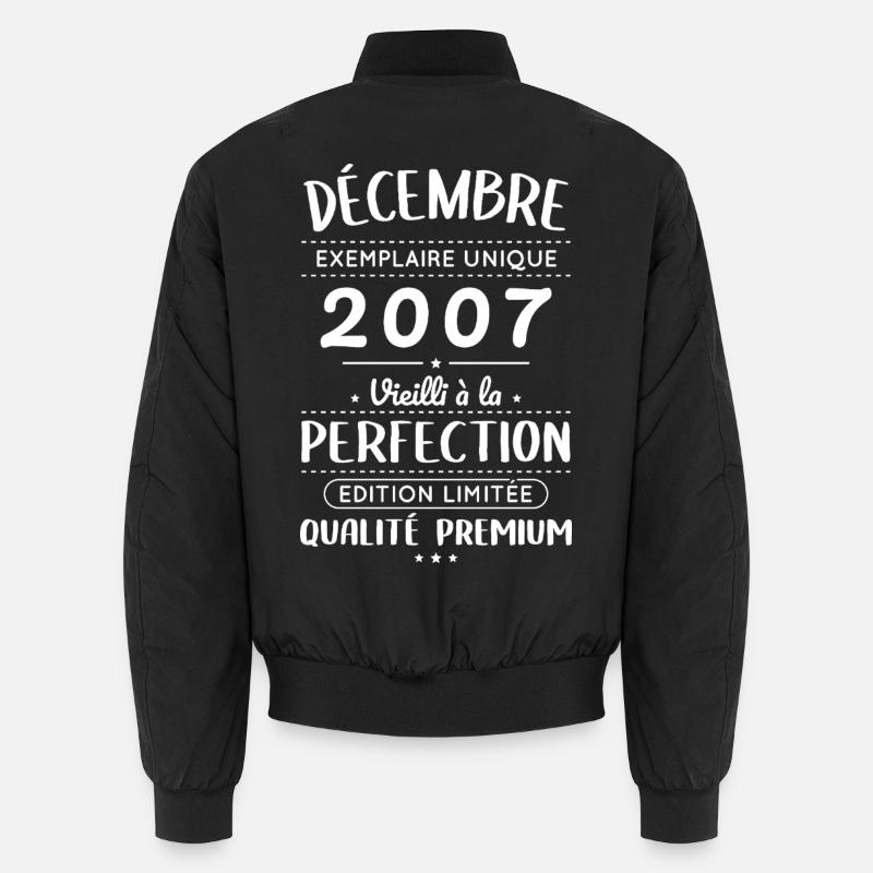 18. Geburtstag - Dezember 2007 Perfektion Unisex Bomberjacke