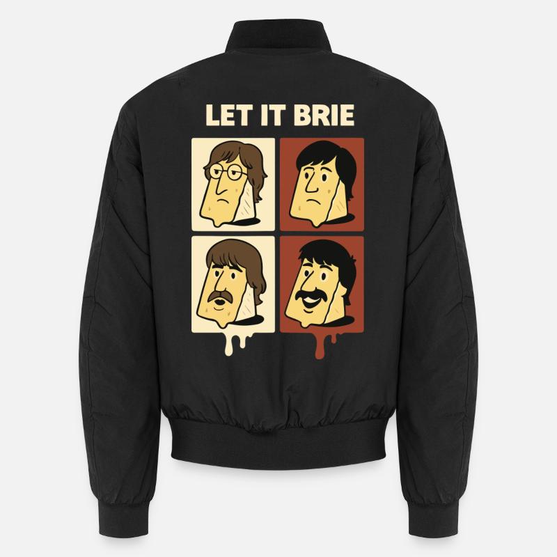 Let It Brie Cheese Quartet Unisex Bomber Jacket