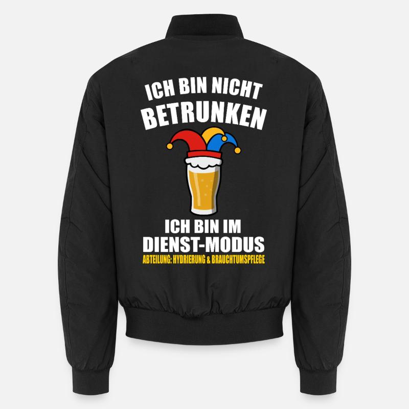 Je ne suis pas ivre - Carnaval - Bomber unisexe - noir