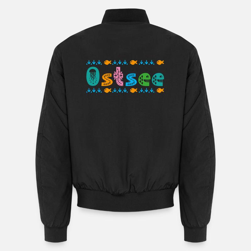 Ostsee - Unisex Bomberjacke - Schwarz