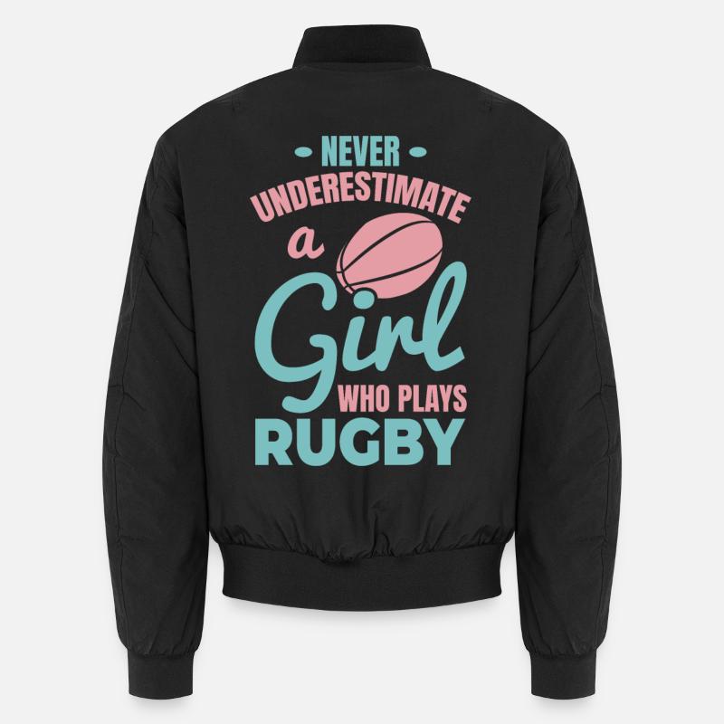 Joueuse de rugby filles Bomber unisexe