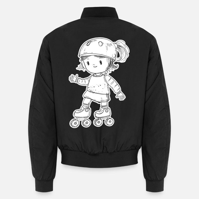 Rollschuhfahrerin Unisex Bomberjacke