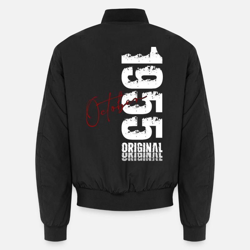 70th Birthday Original October Vintage 1955 Unisex Bomber Jacket