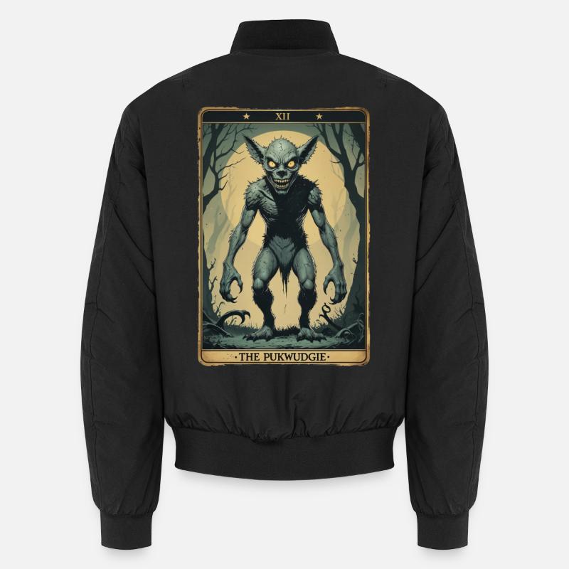 The Pukwudgie Mythological Creatures - Unisex Bomber Jacket - black