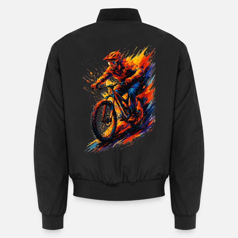 Mountain Biking Mountain Biker MTB Cool Gift Unisex Bomber Jacket