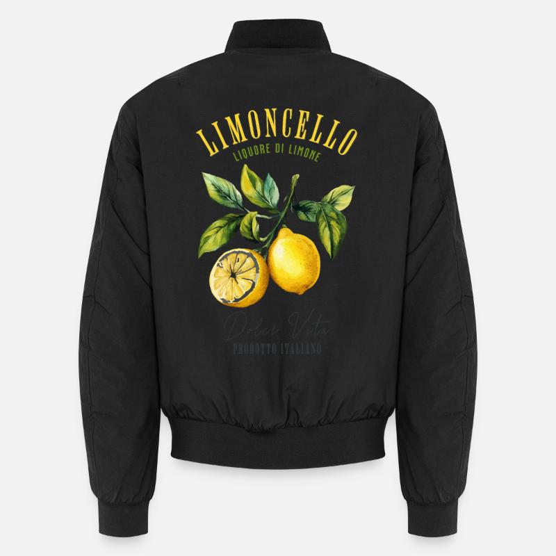 Limoncello Cocktail Liqueur Aperitif Drink Lemon Unisex Bomber Jacket