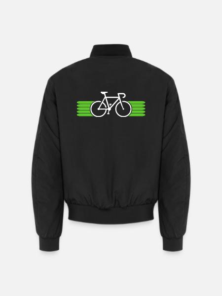 Fahrrad fahren Bike Fahrradfahrer Fahrradfahrerin - Unisex Bomberjacke - Schwarz
