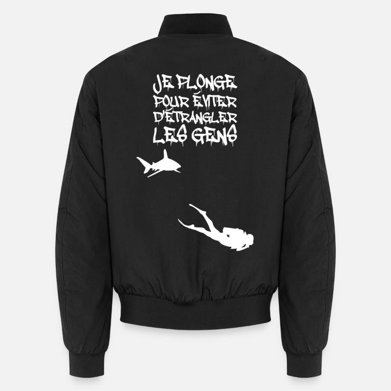 Je plonge pour éviter d'étrangler Bomber unisexe