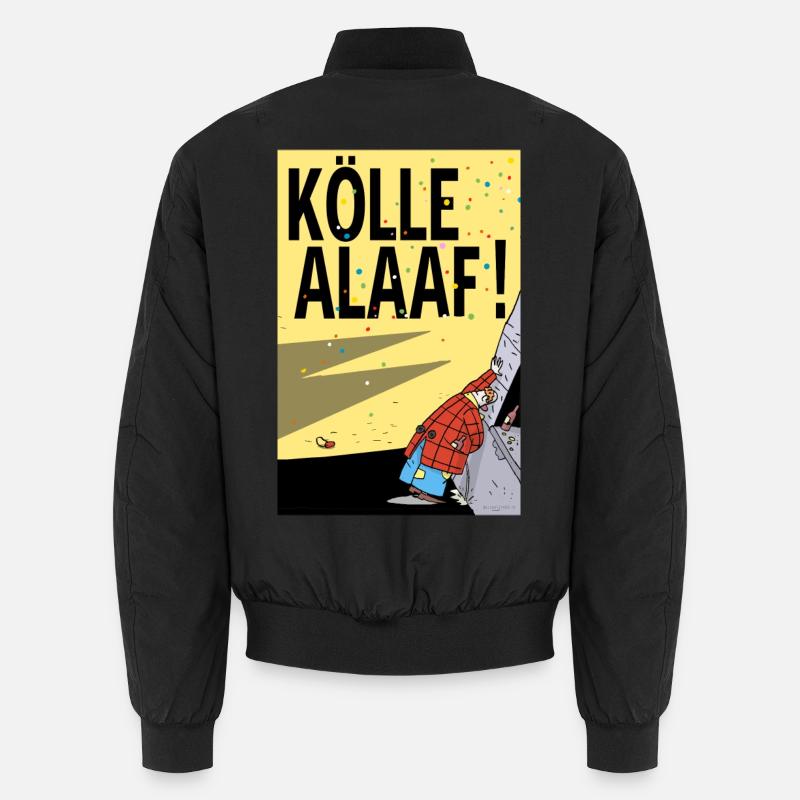 Cartoon Alaaf du Carnaval de Cologne Bomber unisexe