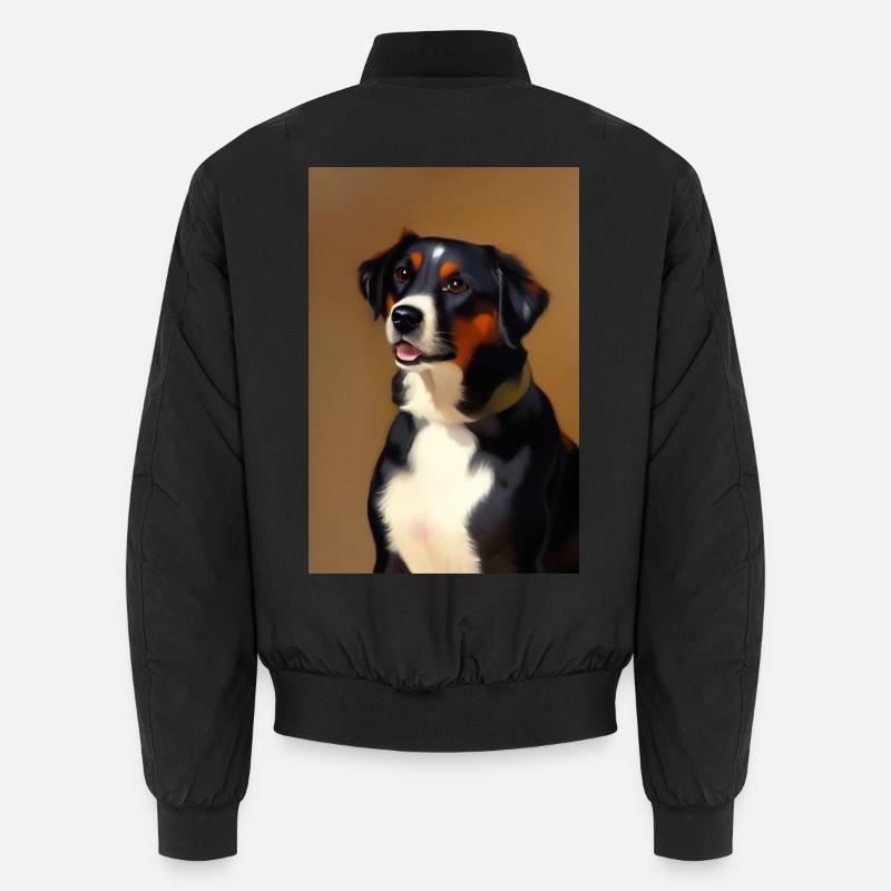 Hunde Bild Unisex Bomberjacke