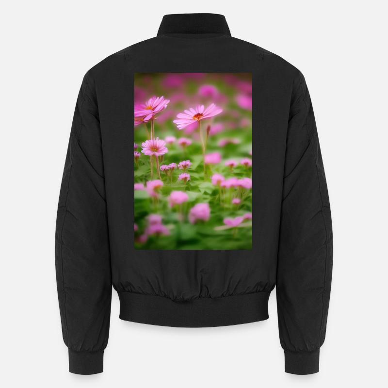 Blumen Kunst - Unisex Bomberjacke - Schwarz