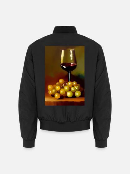 Wine drinkers - Unisex Bomber Jacket - black