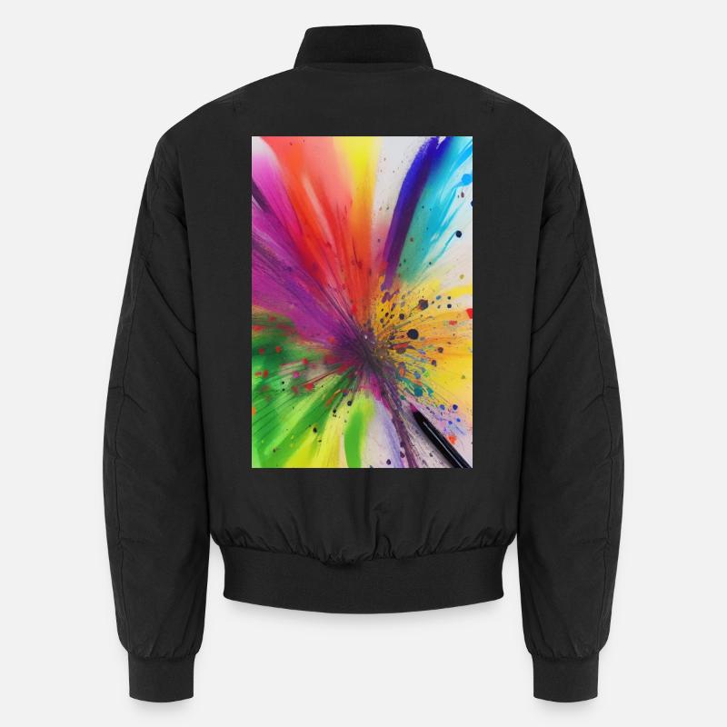 Farbklecks Unisex Bomberjacke