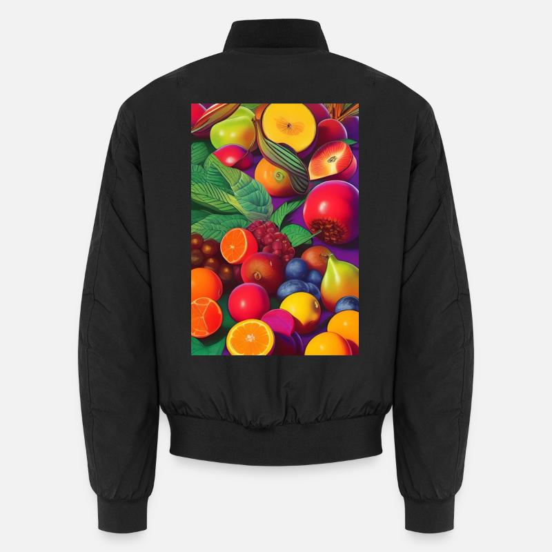 Früchte - Unisex Bomberjacke - Schwarz