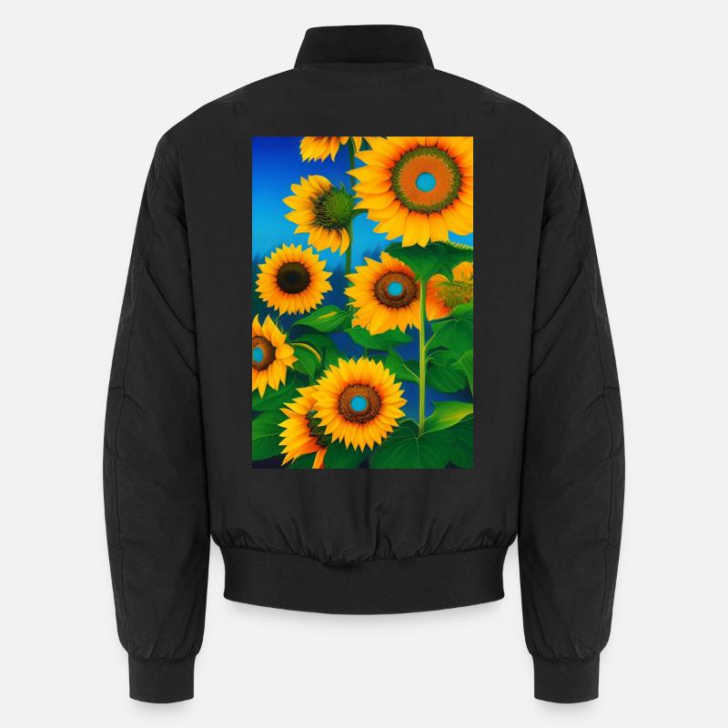 Sonnenblumen Unisex Bomberjacke