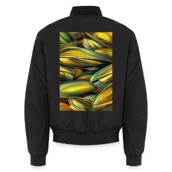 Moules - Bomber unisexe - noir - Dos - AI Model Male 185 light (185cm)