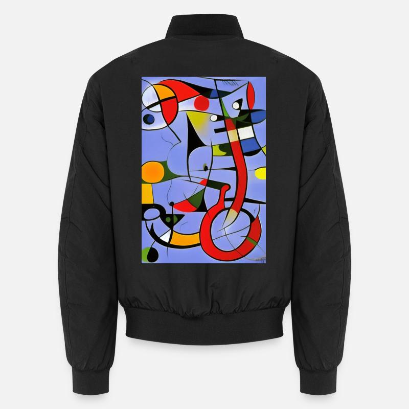 Abstract art - Unisex Bomber Jacket - black