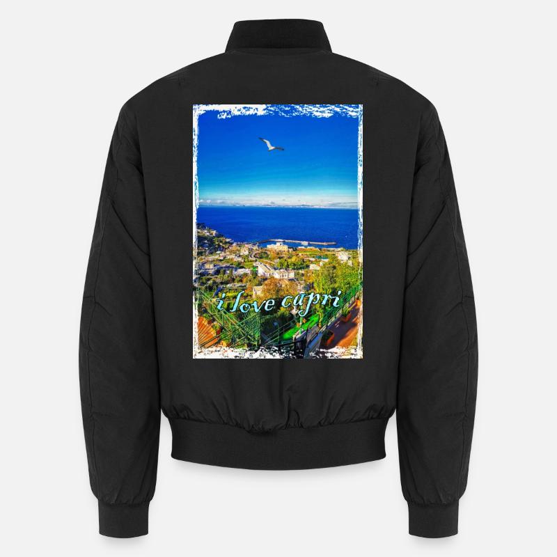 J’adore Capri - Bomber unisexe - noir