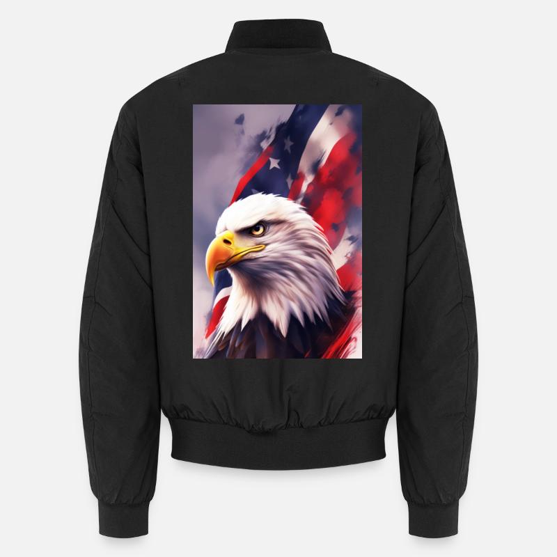 Glatze Eagel - Patriotisch Unisex Bomberjacke