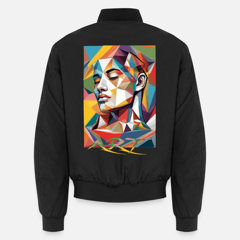 Moderne Gesichts Kunst Unisex Bomberjacke