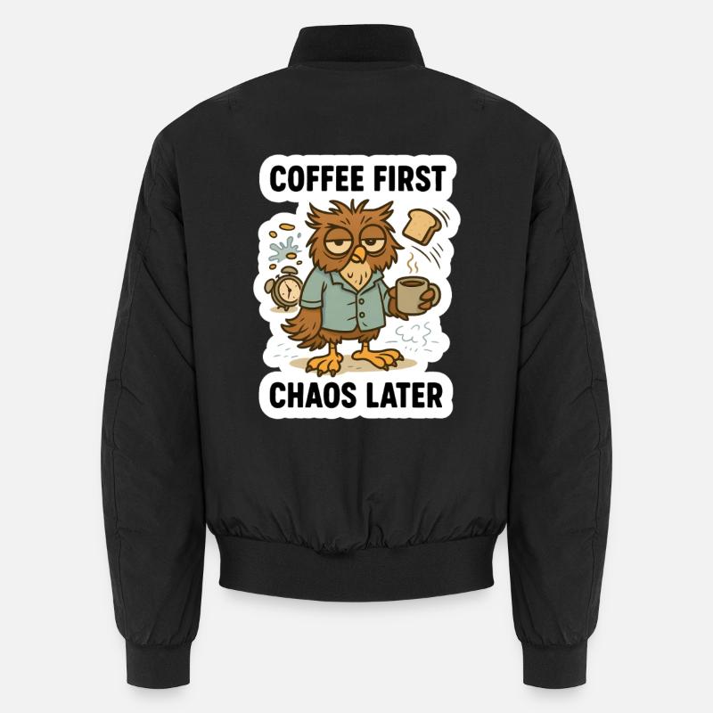Coffee First Owl Unisex Bomber Jacket