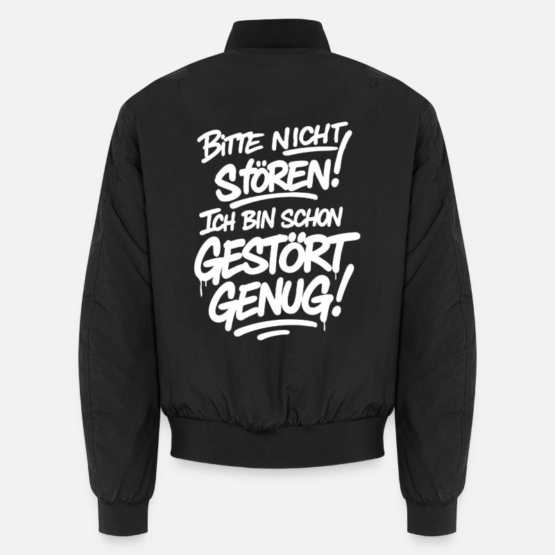 Bitte nicht stören ich bin schon gestört genug  Unisex Bomber Jacket