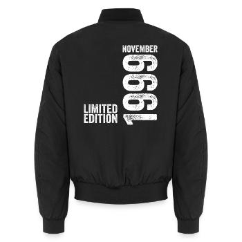 Novembre 1999 Édition Limitée Novembre 1999 - Bomber unisexe - noir - Dos - AI Model Male 185 light (185cm)