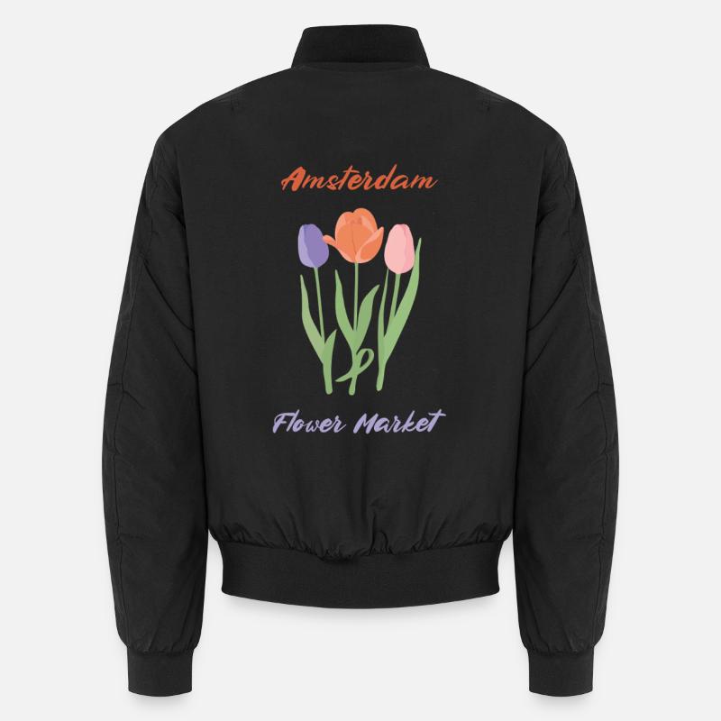 Tulipes d’Amsterdam Bomber unisexe