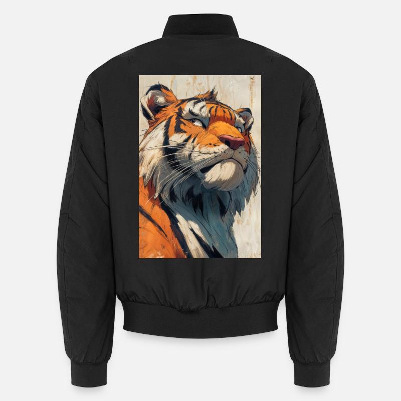 Illustration eines Tigers Unisex Bomberjacke