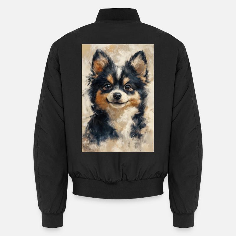 Illustration eines Hundes Unisex Bomberjacke