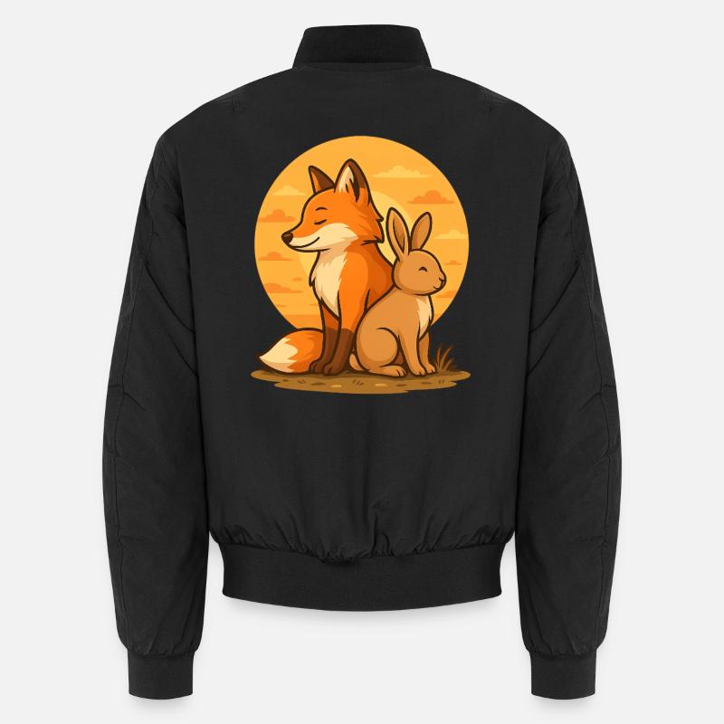 Renard et Lapin Bomber unisexe