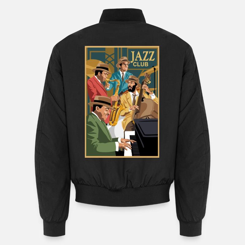 Jazzclub - Unisex Bomberjacke - Schwarz