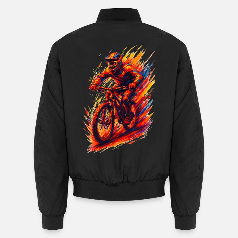 Mountainbiking Mountainbiker MTB cool Geschenk Unisex Bomberjacke