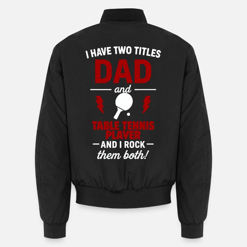 Daddy Pongista Vatertags-Weihnachtsgeschenk Unisex Bomberjacke
