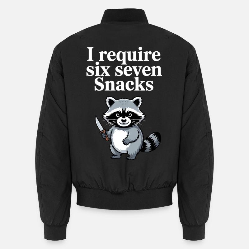 6-7 Internet Meme Cooler 6 7 Raccoon Unisex Bomber Jacket