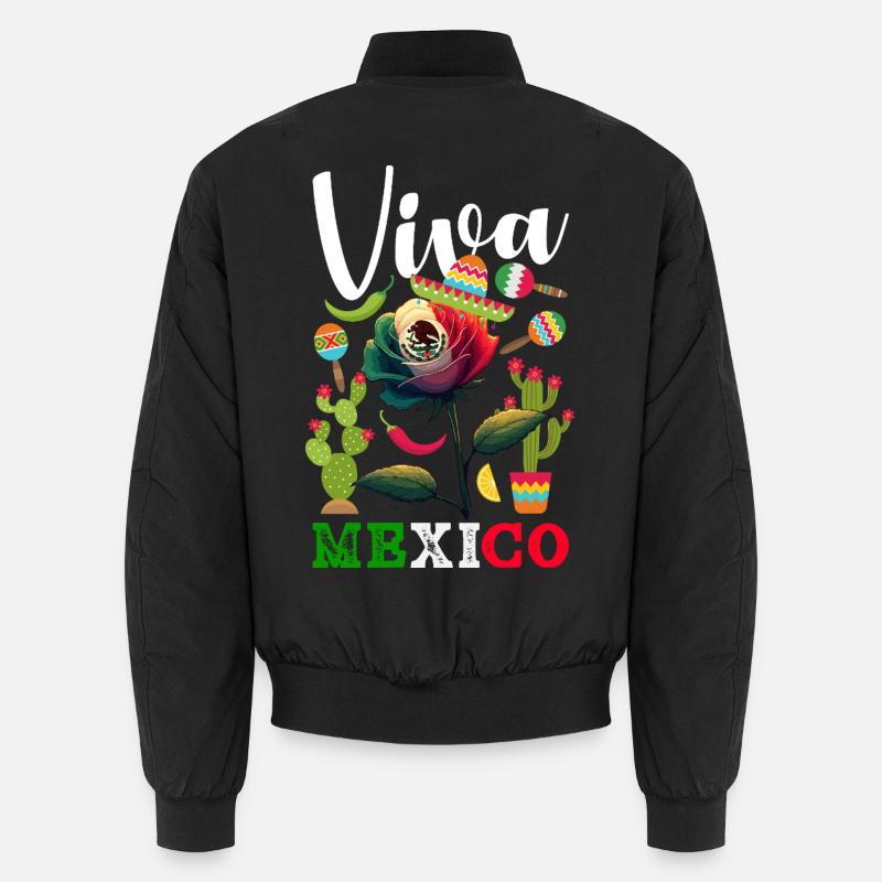 Fierté du Mexique & Maison Drapeau du Mexique Bomber unisexe