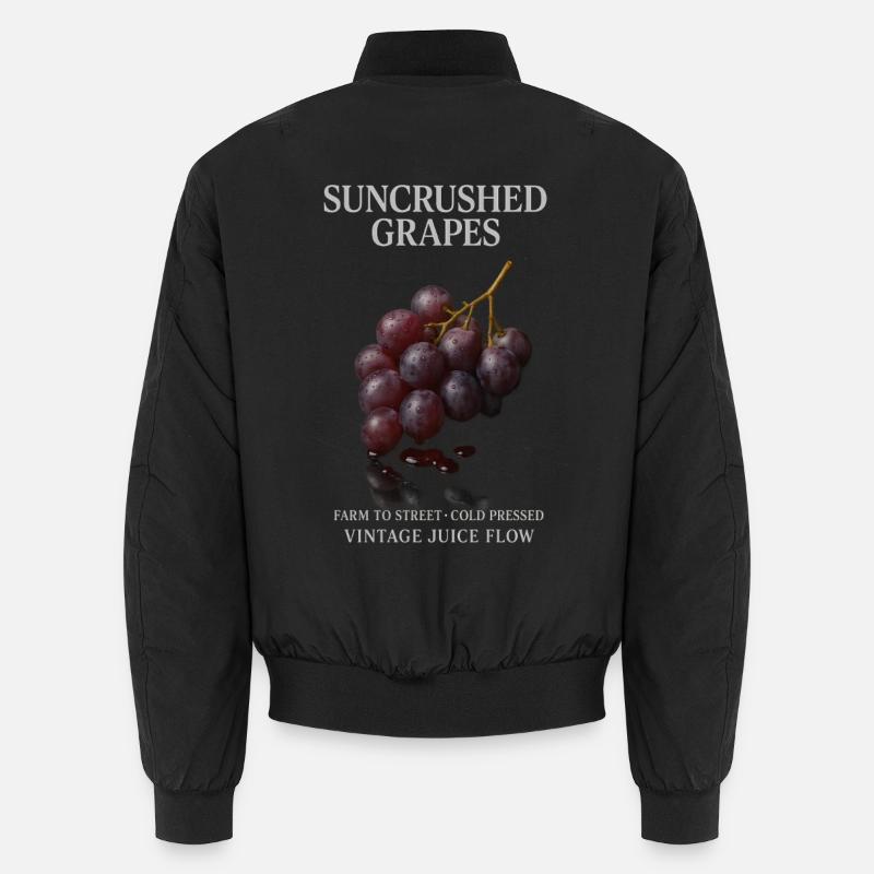 Grapes Fruit Grapes Summer Unisex Bomber Jacket