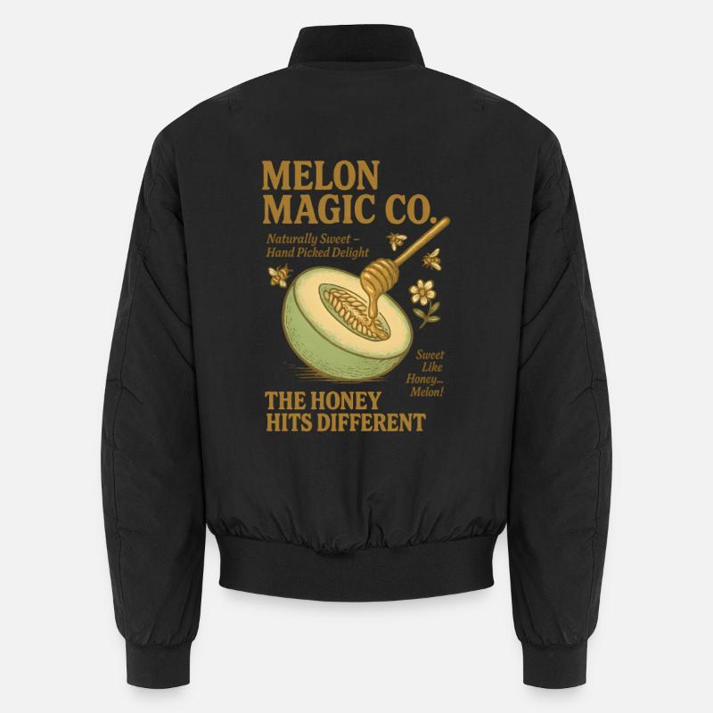 Honey Melon Bees Summer Unisex Bomber Jacket