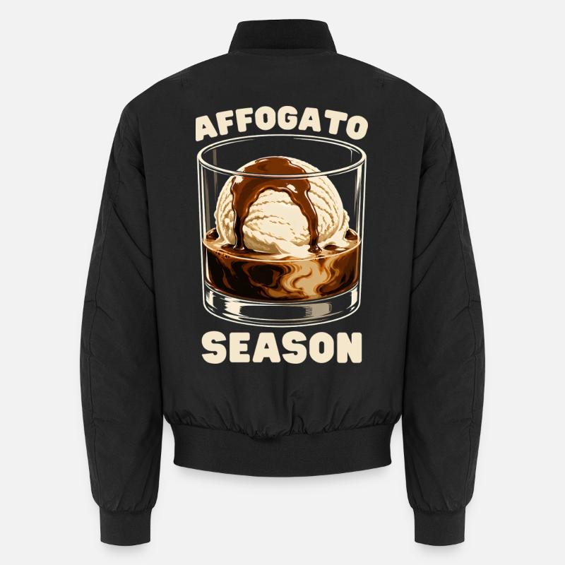 Affogato Season - Unisex Bomber Jacket - black